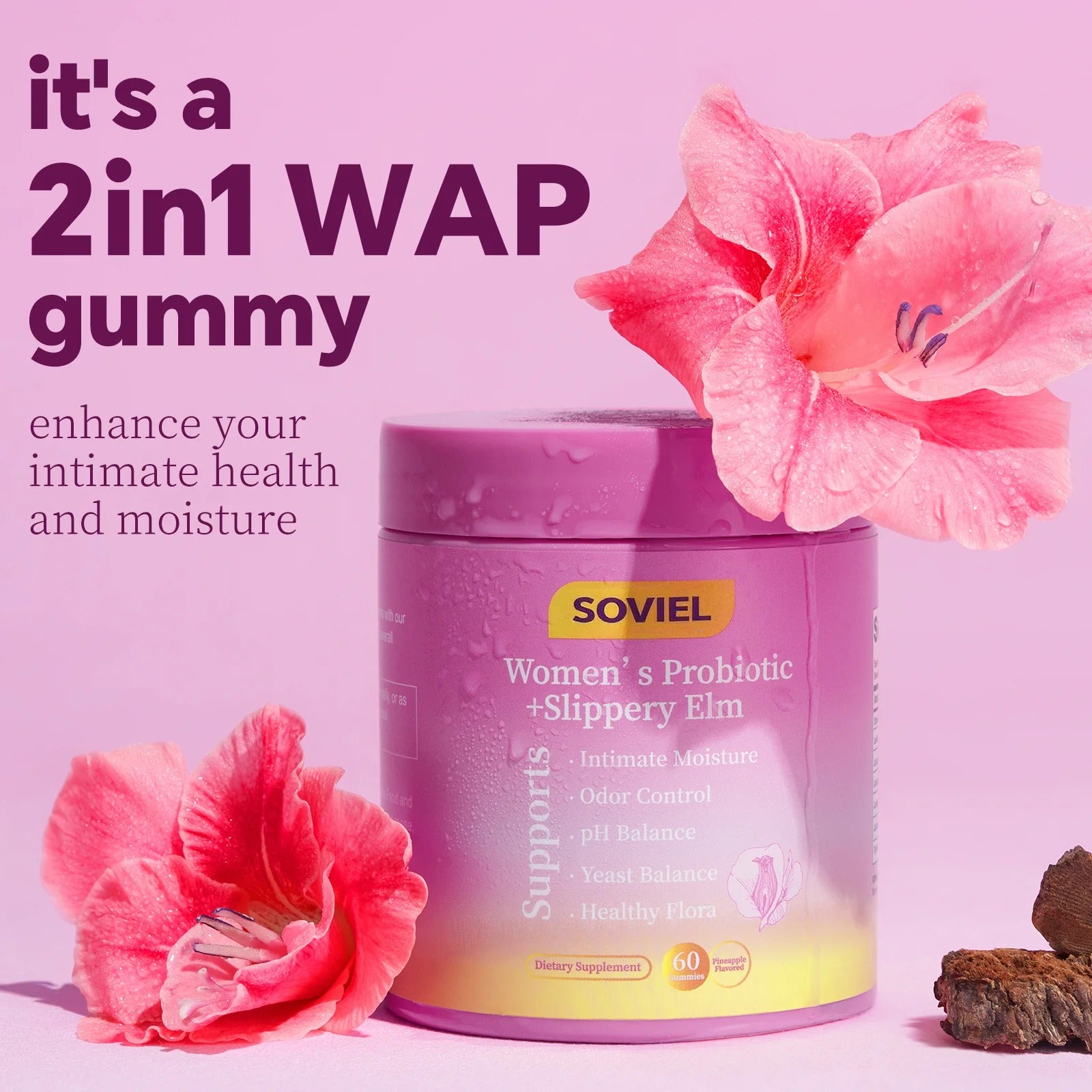 Soviel Women's Probiotic+Slippery Elm